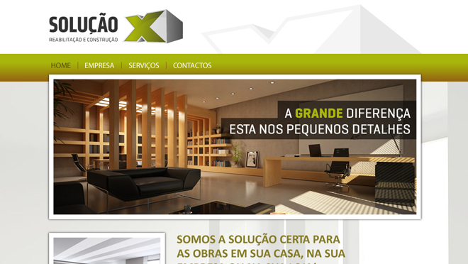 Creación de sitio web SoluçãoX