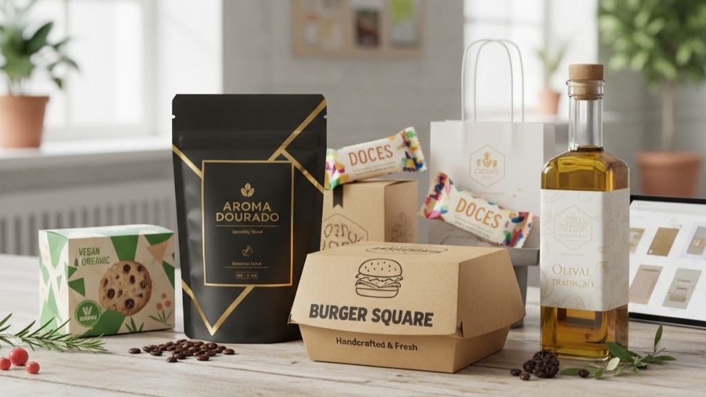Embalagens Alimentares Personalizadas: O Design Gráfico Estratégico que Transforma a Sua Marca e Impulsiona as Vendas