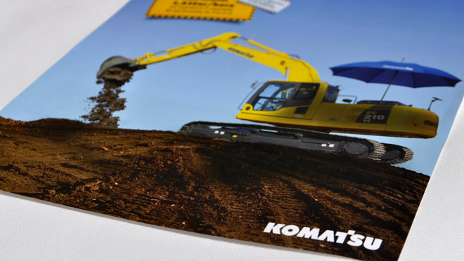Advertising campaign Komatsu