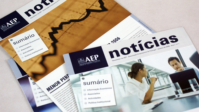 Design de newsletter AEP Notícias