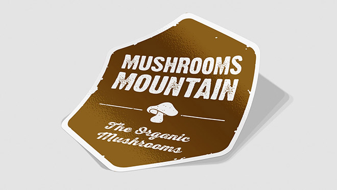 Criação de logótipo Mushrooms Mountain
