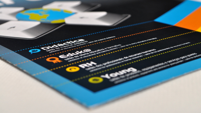 Design de folhetos Exponor