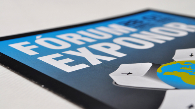 Design de folhetos Exponor