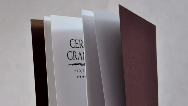 Conception de la brochure de Cerro Grande