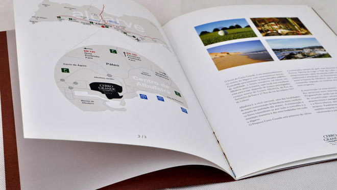 Conception de la brochure de Cerro Grande