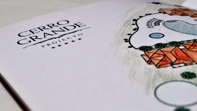Conception de la brochure de Cerro Grande