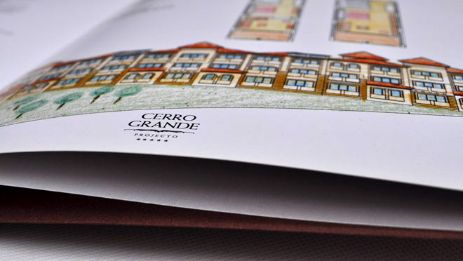Conception de la brochure de Cerro Grande