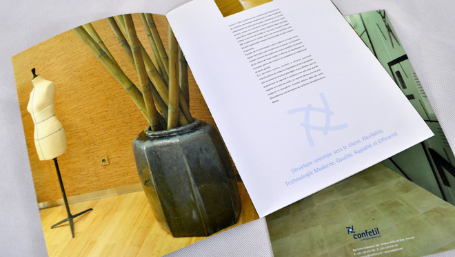 Conception de brochure Confetil