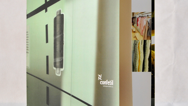 Conception de brochure Confetil