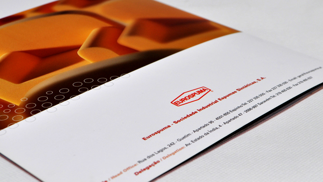 Conception de brochure Eurospuma