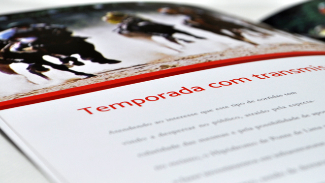 Création de Brochures, à l'Hippodrome de Pont de Lima