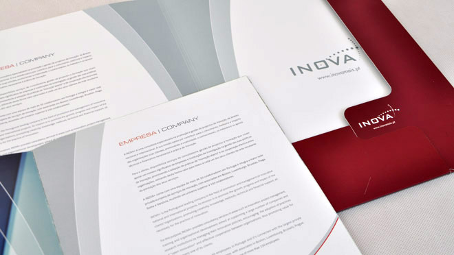 Diseño de folleto Inovamais