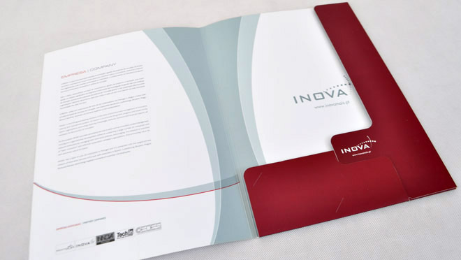 Diseño de folleto Inovamais