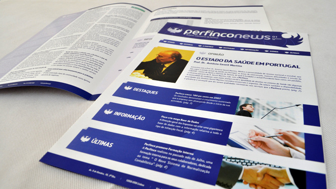 La conception de la newsletter Perfinco 