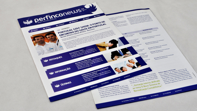 La conception de la newsletter Perfinco 
