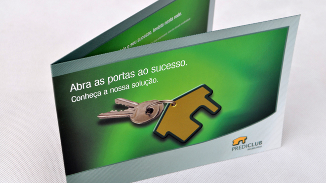 Design de folheto Prediclub