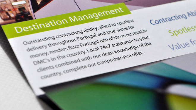 Conception de brochures, Buzz Portugal