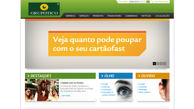 Creación de sitio web Grupótico