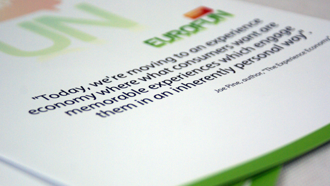 Design of brochure Eurofun
