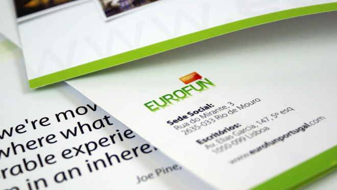 Design de brochura Eurofun