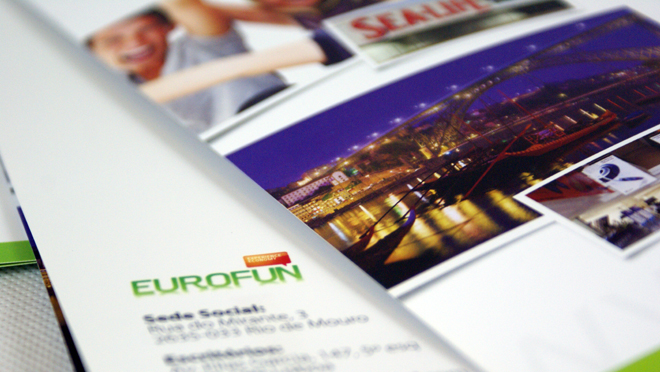 Design de brochura Eurofun