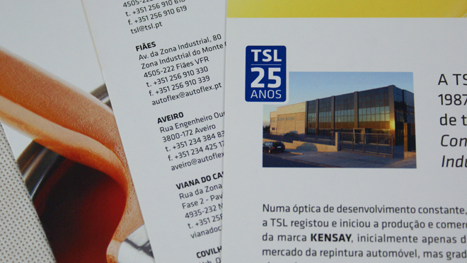 Design of brochure TSL Portugal