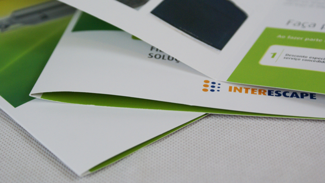 Conception de brochure Interescape