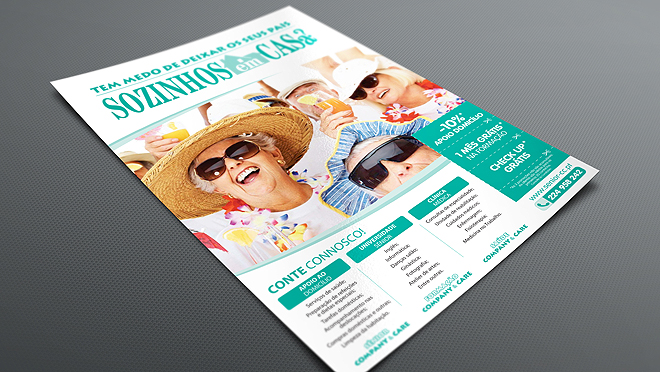 Diseño de folletos Senior Company