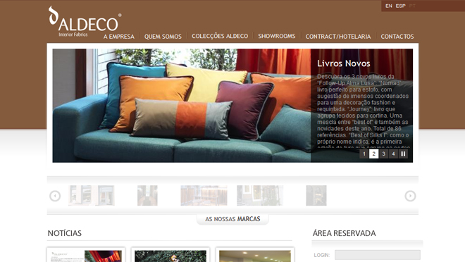 Creación de sitio web Aldeco