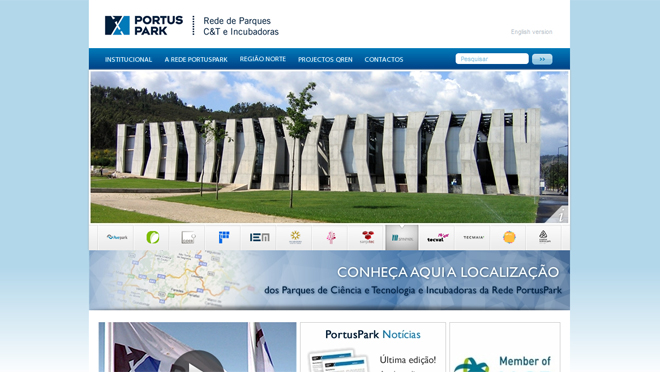 Creación de sitio web PortusPark