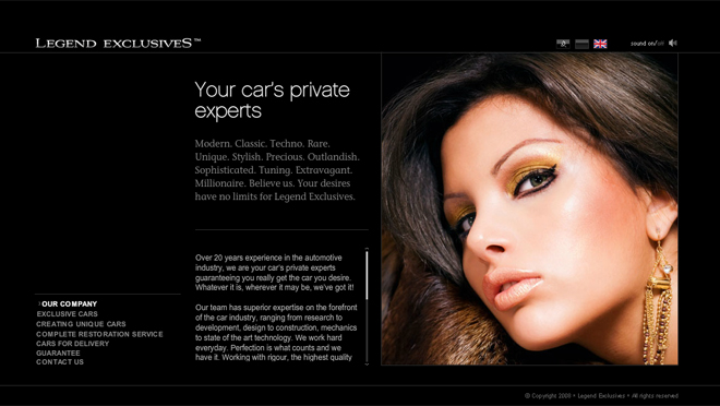 Webdesign Légende Des Exclusivités