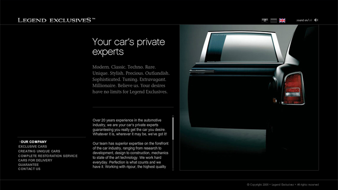 Webdesign Légende Des Exclusivités
