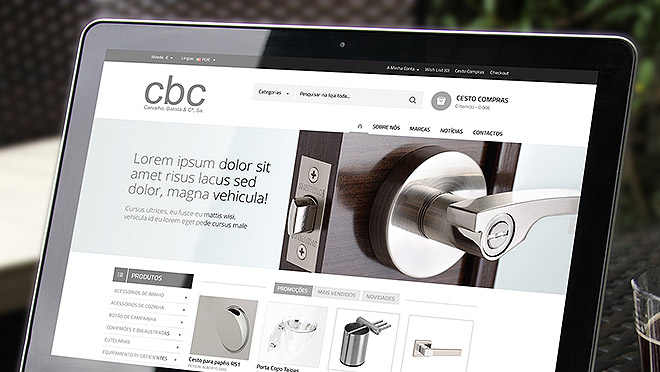 Creation of website and online store CB