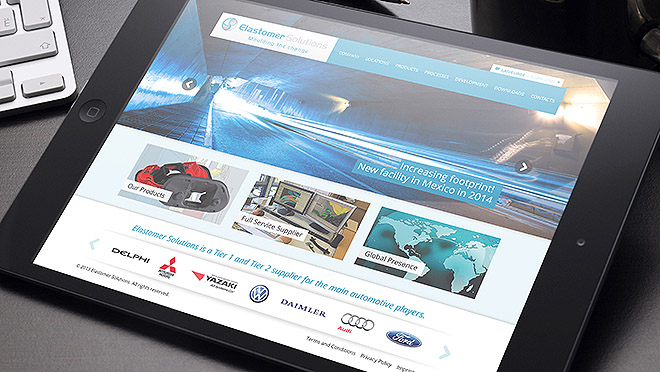 Creación de página web y diseño web Elastomer