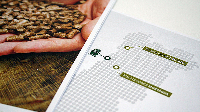 Conception de la brochure de Granulés d'Alimentation