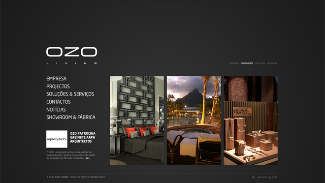 Creación de sitio web OZO Living