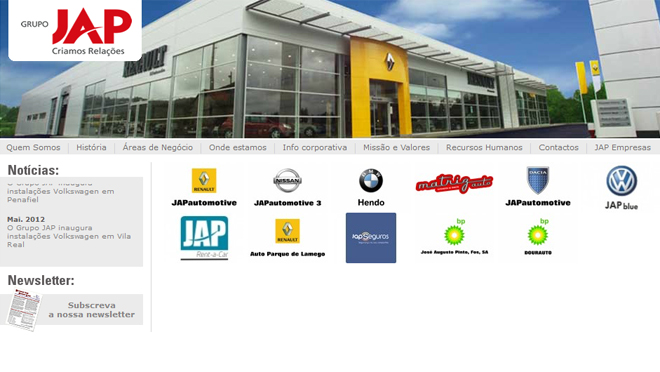 Creación de sitio web de Renault, Nissan