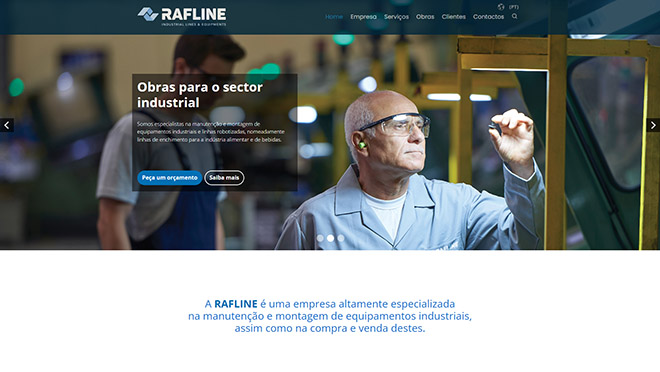Criação de site Rafline