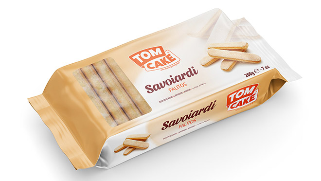 Design de embalagens Tom Cake