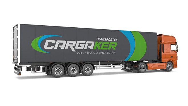 Design de lonas para frota Cargaker