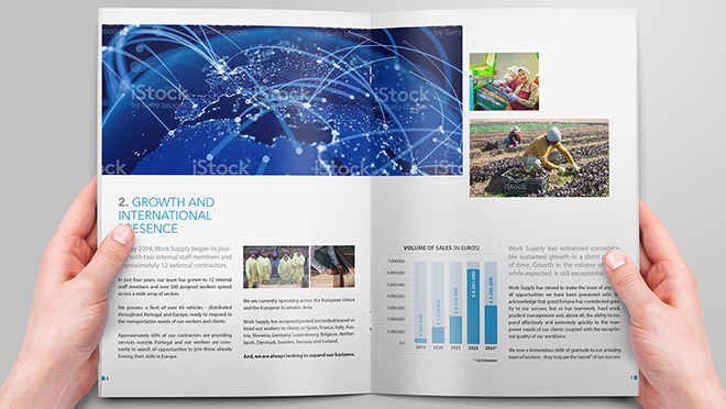 Design de catálogos Worksupply