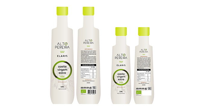 Design de rótulos de azeite Elaris