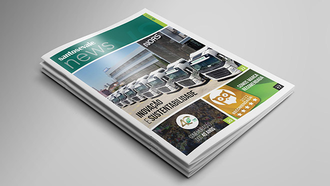 Design de revistas Santos e Vale