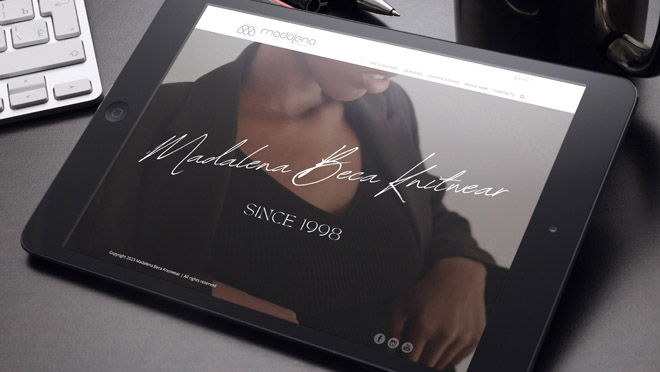 Criação de site e Malhas Madalena