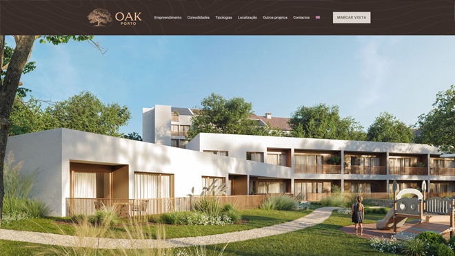 Criação de site OAK Porto