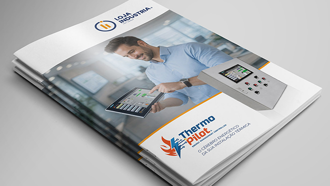 Design catálogos e folhetos para Loja Indústria