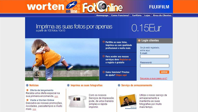 Creación de sitio web Fuji / Worten / Fnac