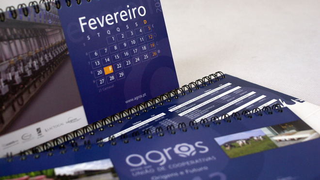 Diseño gráfico calendarios Agros