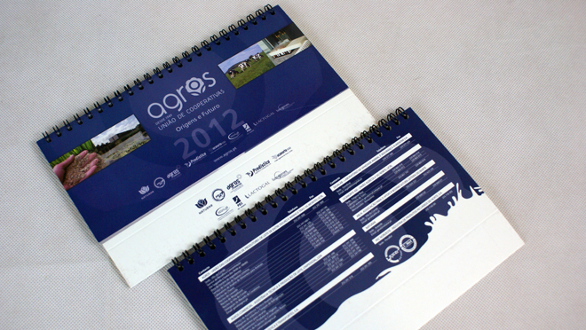 Diseño gráfico calendarios Agros