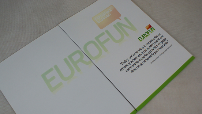 Conception de brochure Eurofun